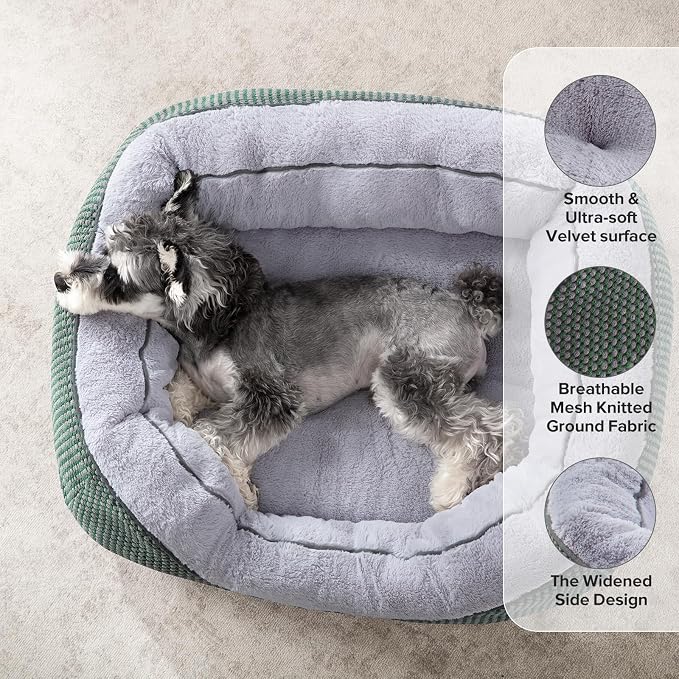 INVENHO Large Dog Beds Large Sized Dog, Washable Orthopedic Warming Soft Sleeping Durable with Anti-Slip Bottom