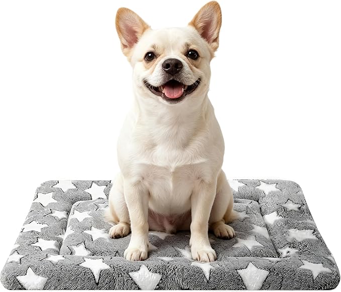 Dog Bed Mat - Comfortable Kennel Pad, Multi-Purpose Crate Bed & Mat for Dogs & Cats – Soft Crate Pad for Dog & Cat (Gray, M(30"x20"x1.5"))