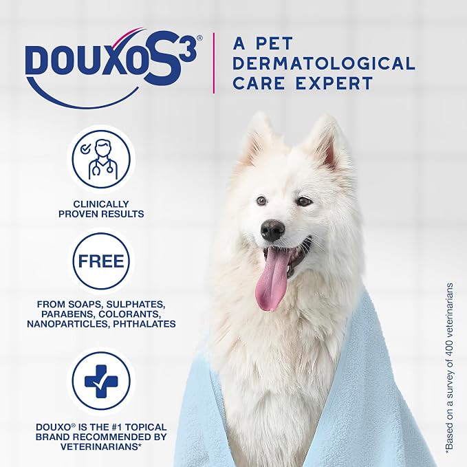 Douxo S3 Calm Dog Shampoo for Itchy Skin Relief, Dog Shampoo for Allergies and Itching, Soothes Itchy, Irritated or Allergic Skin For Dogs and Cats, 6.7 fl oz | Dog Shampoo for Allergies and Itching, Soothes Itchy, Irritated or Allergic Skin For Dogs a...