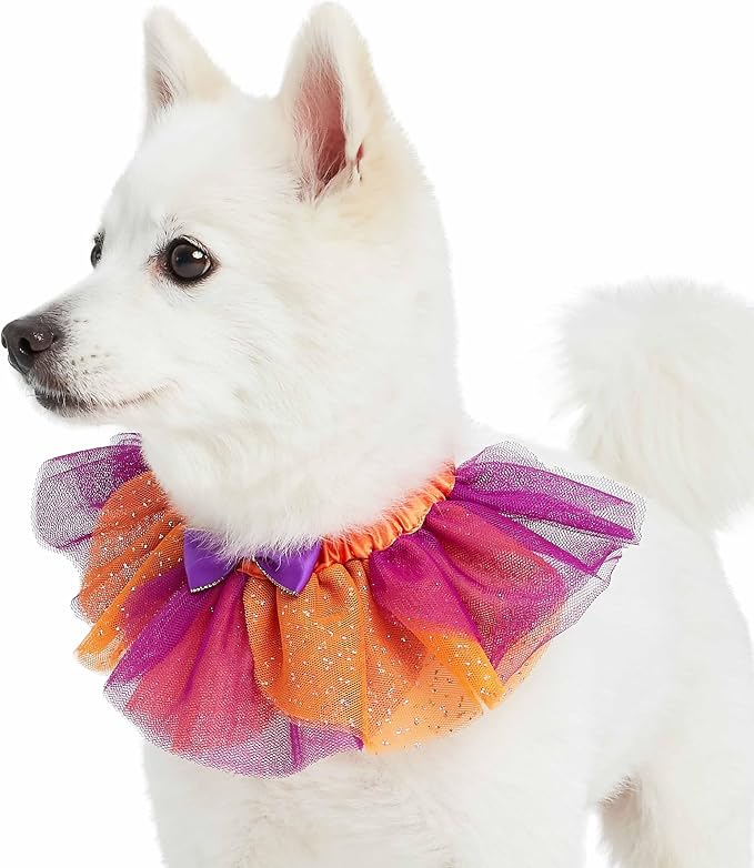 Blueberry Pet Halloween Party Adjustable Breakaway Costume Dog Collar in Warm Tone, X-Small