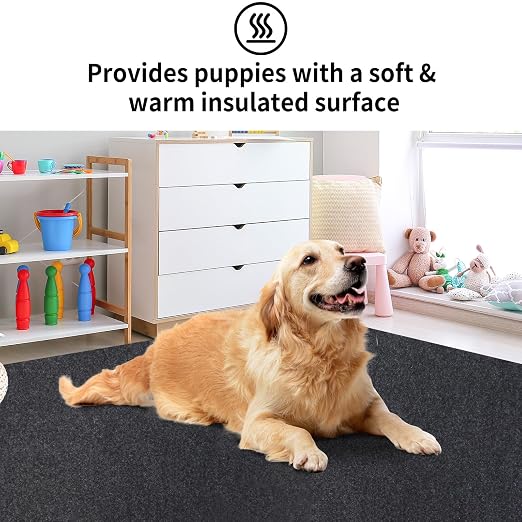 Kennel Pad Dog Crate Mat Liner, 48" x 29" - 2 Pack | Waterproof, Non-Slip, Washable Puppy Pee Pad for Kennel Training - Under Pet Cage to Protect Floors, Thin Cut to Fit Design
