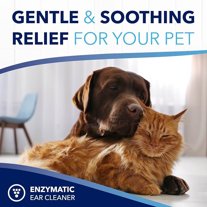 TropiClean OxyMed Enzymatic Dog Ear Cleaner, Vet Recommended, 4 oz