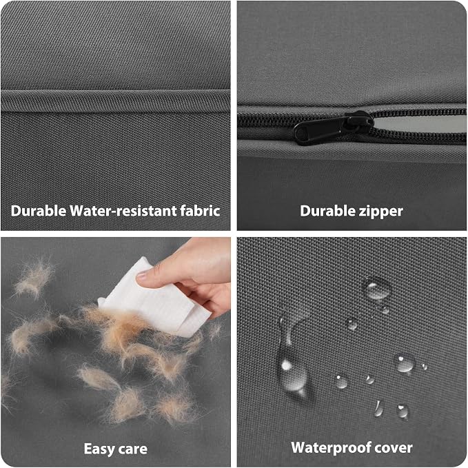 BFPETHOME Outdoor Waterproof Dog Bed for Large Dogs, Washable Cover, 36" | Outdoor & Indoor Use, Waterproof, For Medium, Large, Extra Large Dogs, Orthopedic, Egg Crate Foam, Up to 60 lbs