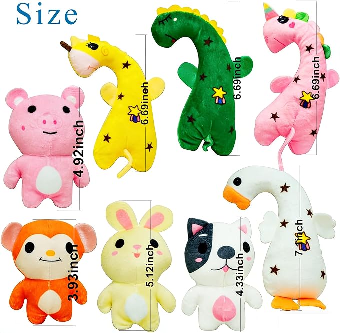 30 Pcs Dog Squeaky Toys, Cute Plush Small Dog Toys with Squeakers, Interactive Puppy Chew Toys for Small Medium Dogs to Keep Them Busy