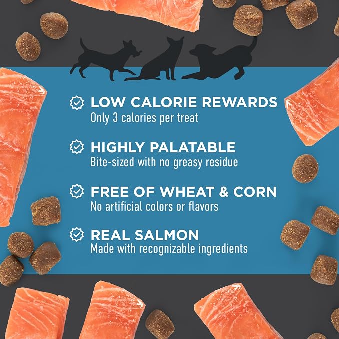 Cloud Star Tricky Trainers Chewy Dog Treats Salmon 5 oz | 5 oz. Pouch, For All Life Stages, Soft & Chewy Texture, Low Calorie Training Reward, Real Salmon, No Artificial Flavors