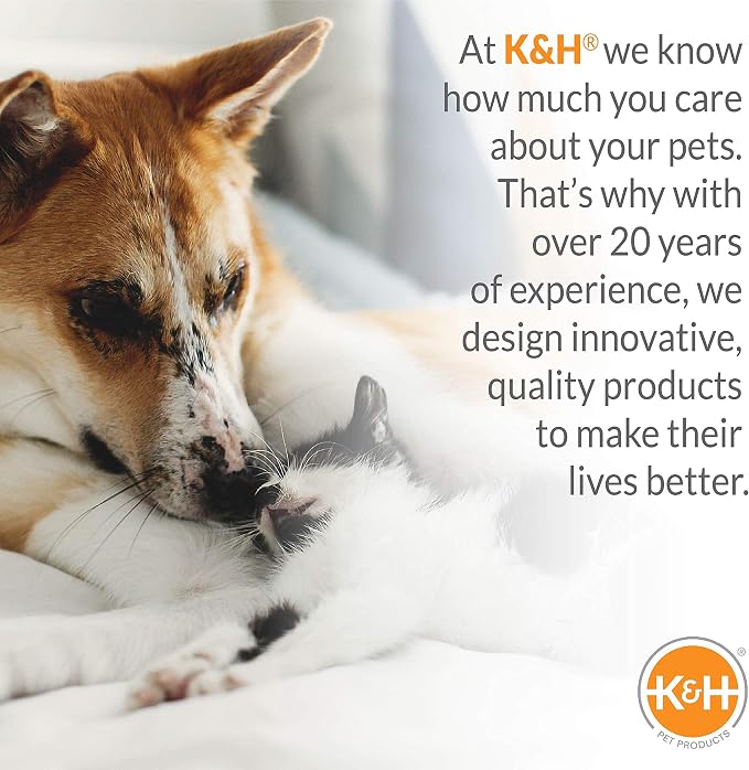 K&H Pet Products Bolster Dog Cot Cooling Indoor/Outdoor Elevated Dog Bed Hammock with Removable Bolster, Washable Mesh Cover, Raised Camping Bed for Medium Pets - Charcoal Medium 32" X 25"