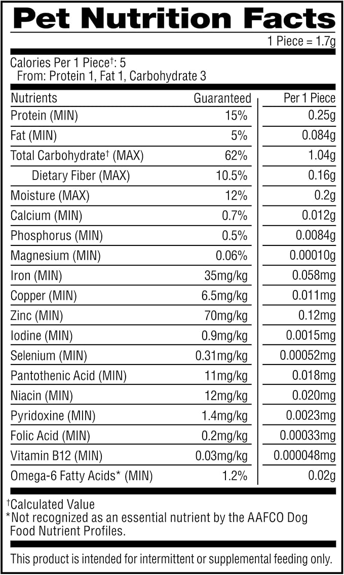 Milk-Bone Flavor Snacks Mini’s Dog Treats, 2 (35-Oz.) Refill Packs | 5 calories per treat, 15% protein, 3 tail-wagging flavors per bag (beef, chicken & bacon, naturally & artificially flavored)