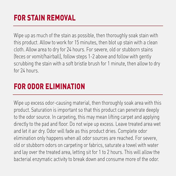 Nature’s Miracle Advanced Cat Stain & Odor Eliminator, Severe Mess, 32 oz | Enzymatic Cleaner Eliminates the Toughest Cat Messes, For Use on Multiple Surfaces, Safe For Pets and Home*, Fresh Scent