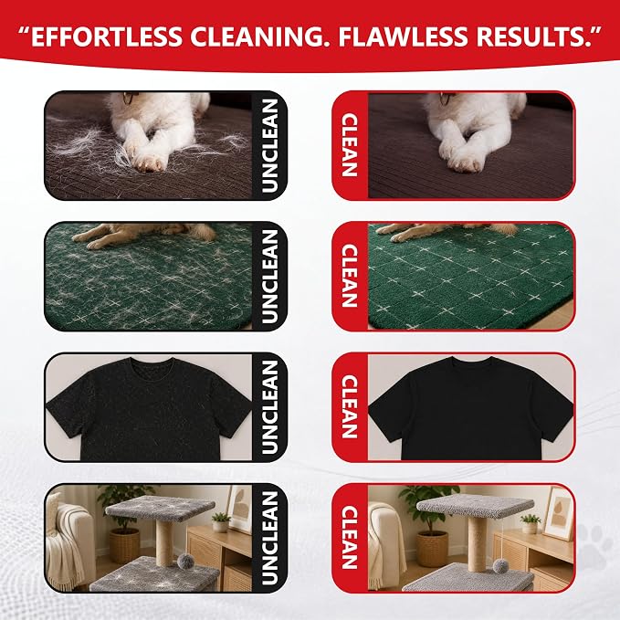 Pet Hair Removal Glove for Dogs & Cats – Reusable Electrostatic Magic Brush Five Finger Grooming Mitt, Washable Pet Hair Remover Tool for Laundry, Couch, Carpet, Car Seat, Clothing & Furniture | Reusable & Washable, No Refills Needed