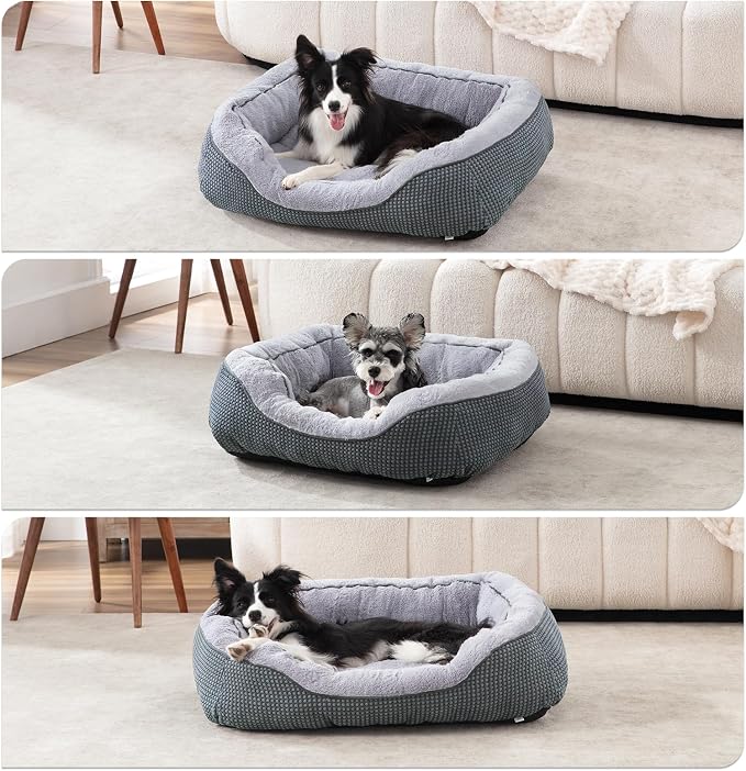 INVENHO XL Dog Beds Large Sized Dog, Washable Orthopedic Warming Soft Sleeping Durable with Anti-Slip Bottom