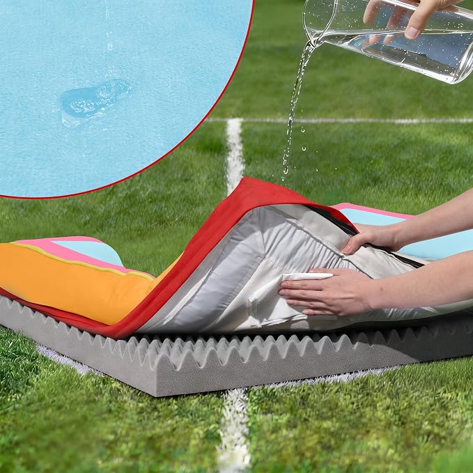 Comfort Expression Orthopedic Dog Bed for Extra Large Dogs with Bolster | Waterproof Dog Couch Bed with Washable Cover & Non-Slip Bottom, Supportive Egg Crate Foam XL Pet Bed, 42x30 Inch