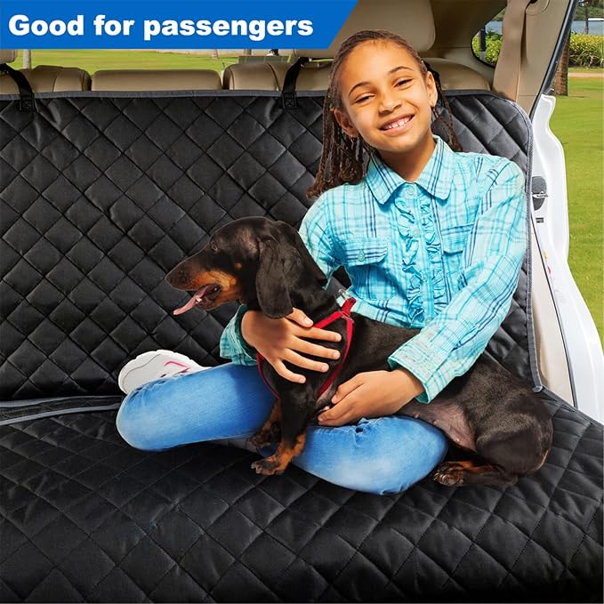 VIEWPETS Bench Car Seat Cover Protector - Waterproof, Heavy-Duty and Nonslip Pet Car Seat Cover for Dogs with Universal Size Fits for Vehicles, Trucks & SUVs