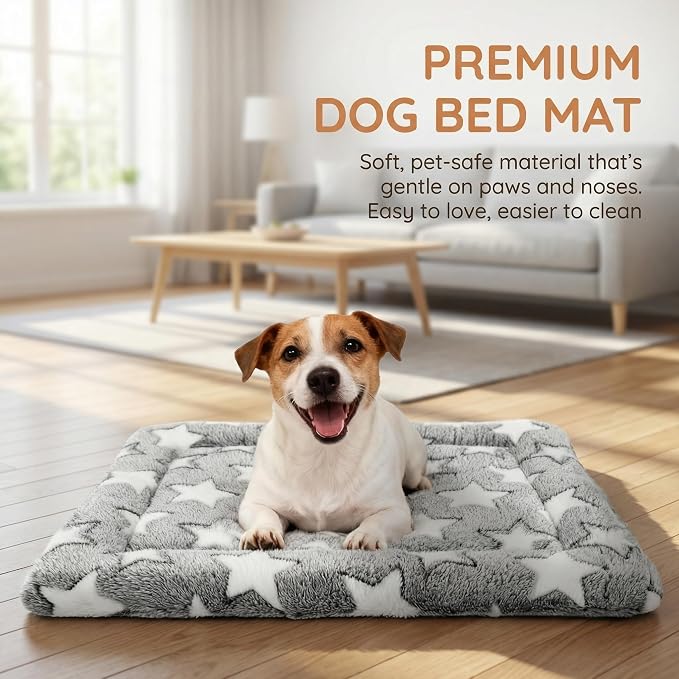 Dog Bed Mat - Reversible Dog Crate Bed Mats, Soft & Breathable Kennel Pad, Durable Crate Bed for Small Medium Large Dogs & Cats