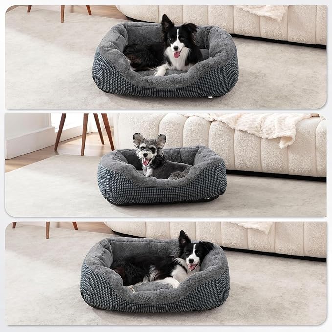 INVENHO Large Dog Beds Large Sized Dog, Washable Orthopedic Warming Soft Sleeping Durable with Anti-Slip Bottom