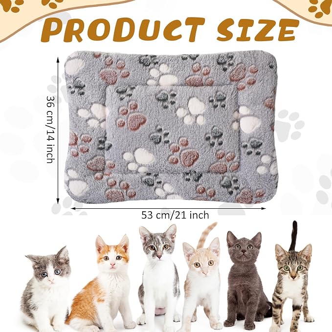 4 Pack Soft Pet Bed Mat Small Dog Crate Fleece | Tuanse Soft Pet Beds Mat Small Dog Crate Fleece,21 X14 Inches,Light Gray