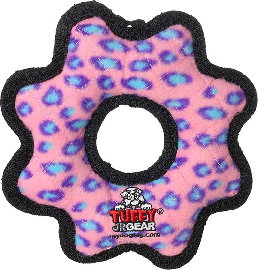 TUFFY® : Gear Ring Dog Toy: Ultra Durable Plush Toy with Multiple Layers & Reinforced Seams, Washable and Floats, Original Construction
