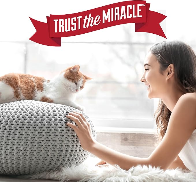 Nature’s Miracle Advanced Cat Stain & Odor Eliminator, Severe Mess, 32 oz | Enzymatic Cleaner Eliminates the Toughest Cat Messes, For Use on Multiple Surfaces, Safe For Pets and Home*, Fresh Scent