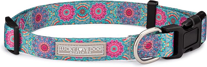 Lucky Love Dog - Adjustable Dog Collar with Easy Click Buckle for Small Ones, Durable, & Comfortable for Male & Female Dogs, Pet Collar for Puppies & Adult Dogs - Clara, XS