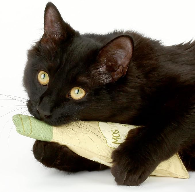Wine Bottle Catnip Toys for Cats and Kittens Plush Wine Bottle - Funny Cat Toy Moscato and CATbernet - Cat Nip Toy for Wine Drinking Cat Moms and Dads