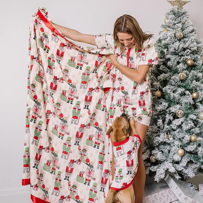 Darren & Phillip Nutcracker Dreams Blanket - Ultra-Soft Blankets Made with Plush Fleece - Perfect as a Dog Bed Blanket or for Cuddling with Your Pup - Ultra-Snuggly Blankets for Dogs & Humans