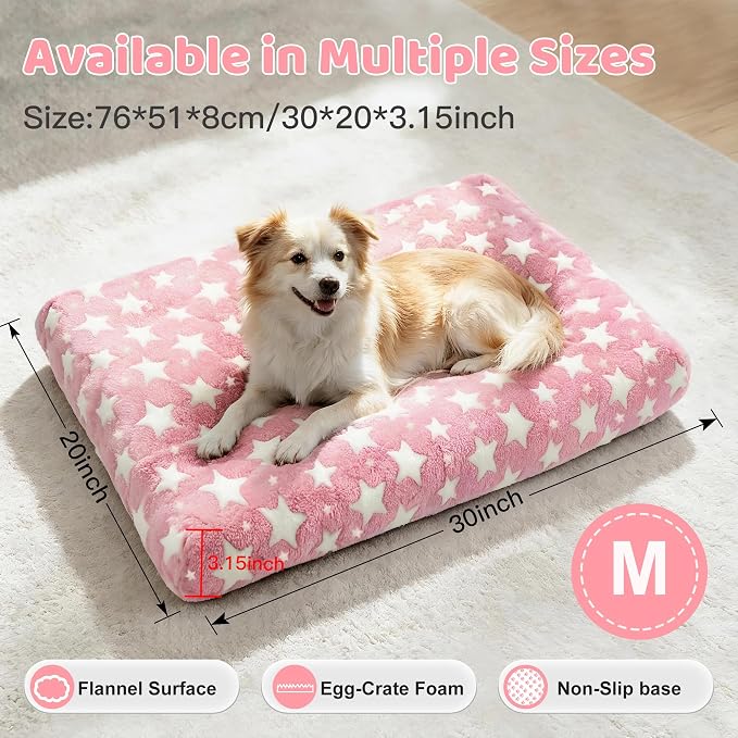 Orthopedic Dog Bed for Large Dogs with Removable Washable Cover | Orthopedic foam support, egg-crate design for joint pain relief, breathable cover, non-slip bottom, crate-friendly travel bed