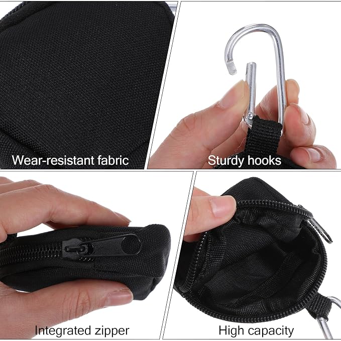 2PCS Dog Treat Pouches for Pet Training 3in Small | Dog Training Treat Pouch for Leash Portable Dogs Treat Bag for Travel Outdoor Use Reusable Small Dogs Treats Container