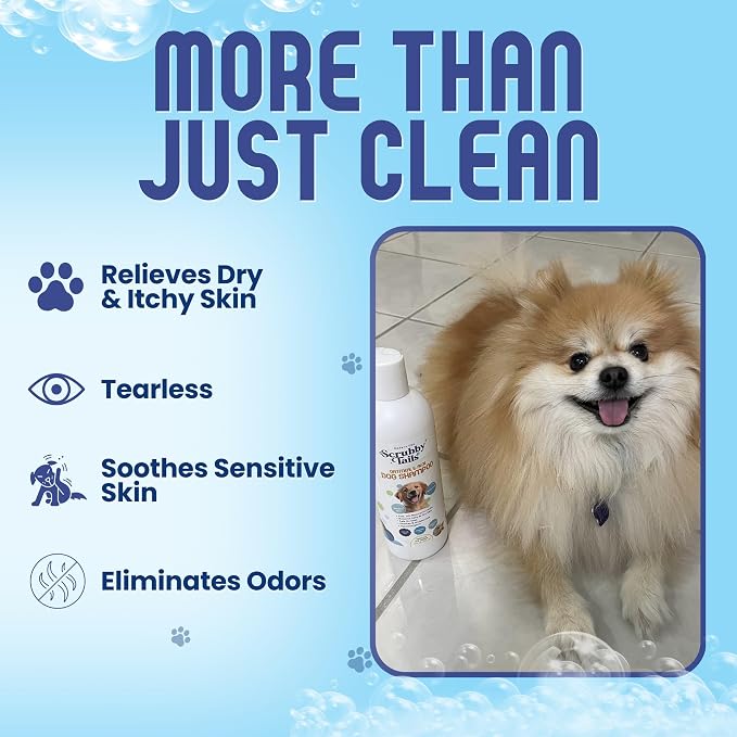 Organic Dog Shampoo - Puppy Oatmeal Shampoo for Itchy Skin Relief - Hypoallergenic for Sensitive Skin, for Groomers & Professionals, Made in USA, 1 Gallon (Lavender)