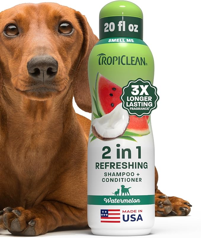 TropiClean Dog Perfume Spray, 3X Longer-Lasting Watermelon Scent, 10oz