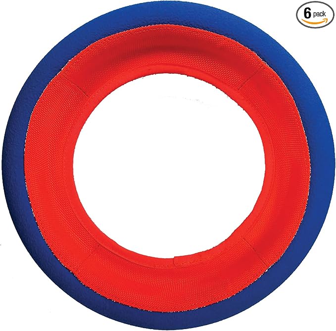 Chuckit! Fetch Wheel Outdoor Dog Toy, Large, for Large Breeds(Pack of 6)