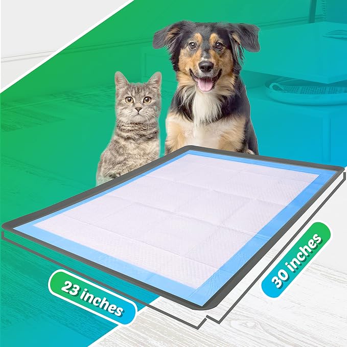 TidyFriend Dog Pee Pad Holder Tray Fits for 23” x 30” Wee Wee Pee Pads - Stable Grip, Raised Edges, Quick-Wipe Silicone Surface Dog Potty Tray Holder for Indoor Flooring Protection (Grey)