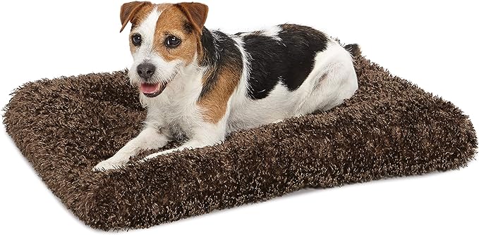 MidWest Homes for Pets Small QuietTime Deluxe Coco Chic Pet Bed, Ultra-Soft & Overstuffed, Machine Washable, Fits 24-inch Crate