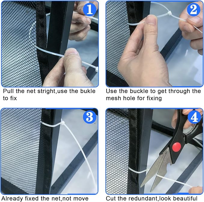 2 Sets Baby Gate for Stairs, Banister Guard for Kids, Pets, Toys, 2 Set 18 ft x 2.6 ft Mesh Netting Safety Net for Balcony Rail Stair, Stairway Net Safety Products for Indoor & Outdoor (Black)