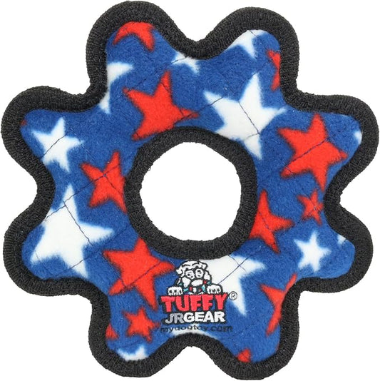 TUFFY® : Gear Ring Dog Toy: Ultra Durable Plush Toy with Multiple Layers & Reinforced Seams, Washable and Floats, Original Construction