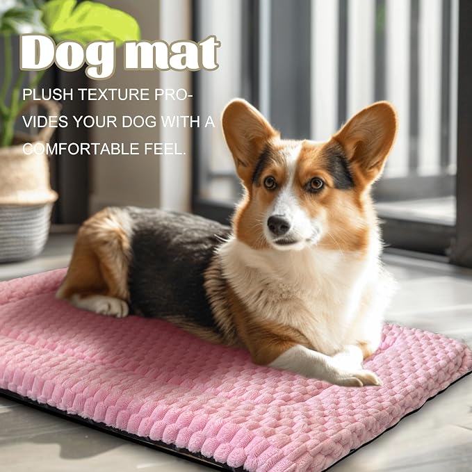 Dog Bed Mat – Soft & Comfortable Dog Kennel Pad for Crate – Durable Crate Bed & Mat for Dogs & Cats – Ideal for Crate, Kennel, and Home Use