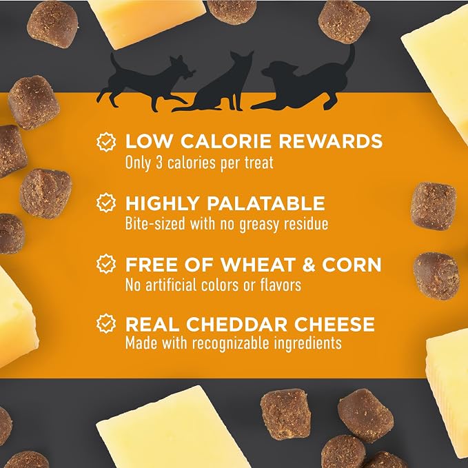 Cloud Star Tricky Trainers Soft & Chewy Dog Treats, Cheddar, 14 oz, Bite Sized