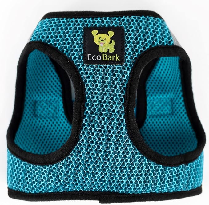 EcoBark Step in Dog Harness Reflective Soft Ultra Padded Mesh Dog Harnesses for XXS, XS, Small, and Medium Dogs Eco-Friendly Comfort Secure Halter No Pull Adjustable Pet Vest