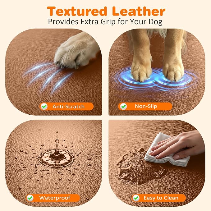 URPOWER Hard Bottom Dog Car Seat Cover for Pets 100% Waterproof Seat Cover Hammock 600D Heavy Duty Scratch Proof Nonslip Durable Soft Back Seat Covers for Full Size Trucks
