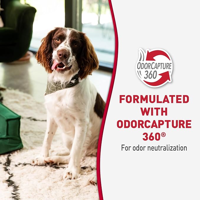 Nature's Miracle Advanced Dog Stain & Odor Eliminator Foam, 64 oz | Enzymatic Cleaner Eliminates the Toughest Dog Messes, Flip & Go Continuous Sprayer, Safe For Pets and Home*, Fresh Scent
