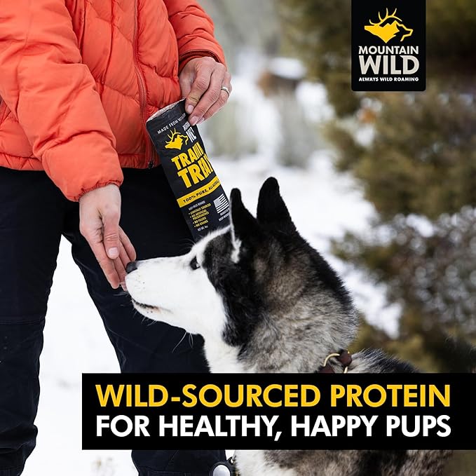 MOUNTAIN WILD Training Treats for Dogs - Wild Elk & Venison - 4oz, 2 Bags | Puppy & Dog Protein Treat, High Value, All Natural, No Fillers, Grain Free, No Artificial Preservatives