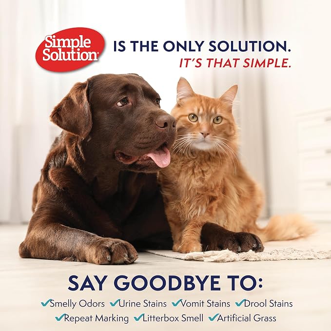 Simple Solution Hard Floor Dog Stain & Odor Remover, Gallon & 32oz Bundle | Dog Urine Enzyme Cleaner, Pet Floor Cleaner, Pet Cleaner Spray, Hardwood Floors, Dog Stain & Odor Remover, Pro-Bacteria