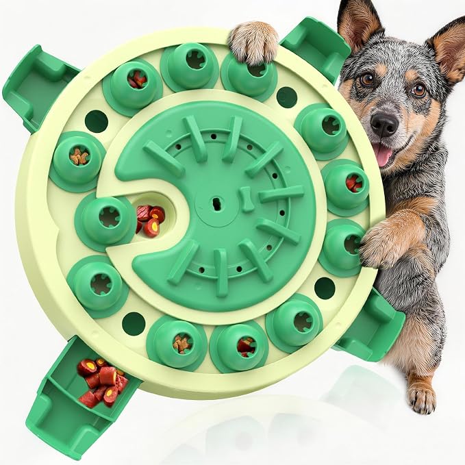 KADTC Dog Puzzle Toy, Large Size, 3 Levels of Step-by-Step Challenge, 4 Ways to Play Beginner to Advanced Slow Feeder & Mental Stimulation for Smart Dogs Enrichment Toys