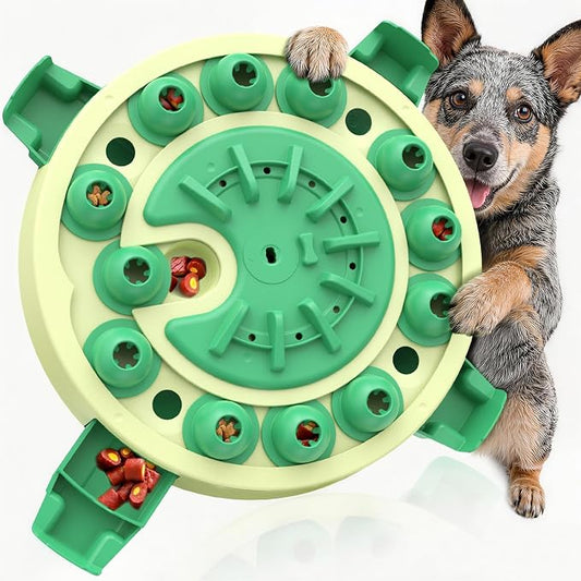 KADTC Dog Puzzle Toy, Large Size, 3 Levels of Step-by-Step Challenge, 4 Ways to Play Beginner to Advanced Slow Feeder & Mental Stimulation for Smart Dogs Enrichment Toys