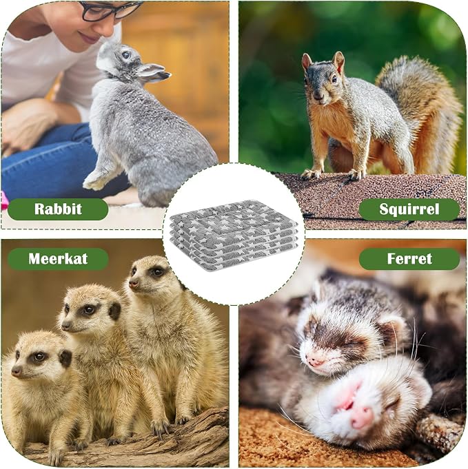 4 Pcs Dog Bed Mat Crate Pad Reversible Mat Machine Washable Bed Star Pet Sleeping Kennel Pad for Crate for Small, Medium, Large Dog(16 x 24 x 1.2 Inch,Gray)