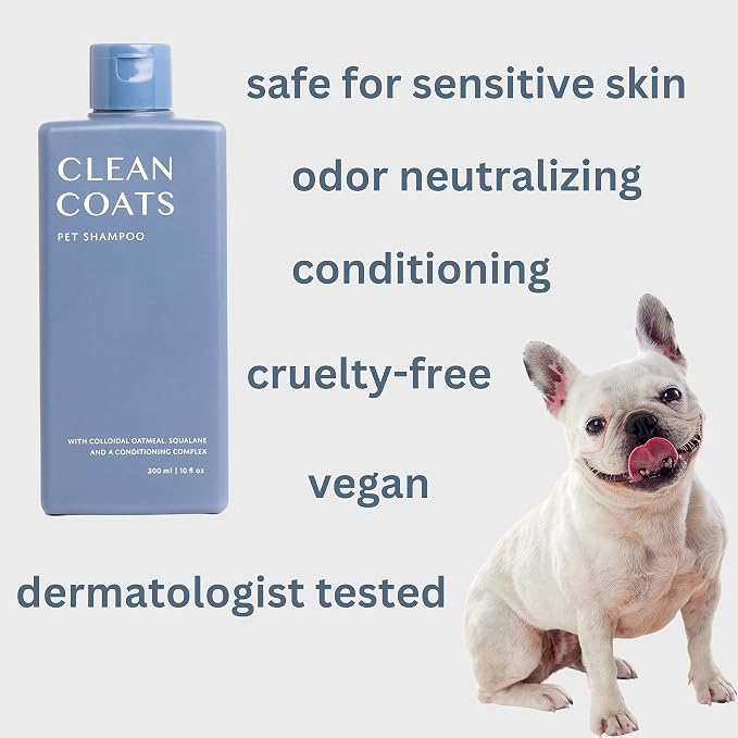 Fragrance Free Pet Shampoo for Dogs – Gentle Oatmeal & Aloe Leaf Formula for Sensitive Skin, Helps to Relieve Itchy & Dry Skin, Vegan Formula