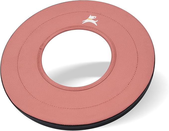 OllyDog Super Flyer Dog Flying Disc – Floating Fetch Toy for Water Play, Soft Eco-Friendly Recycled Fabric, Gentle on Teeth, 11" for Medium & Large Dogs (Desert, 11")