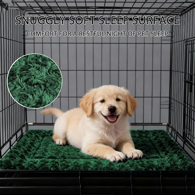 Soft Reversible Dog Mat - Dual-Sided Design for All Seasons - Machine Washable for Crates, Travel, and Home