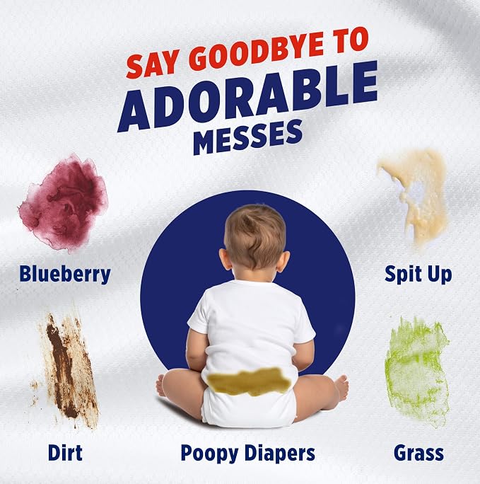 OxiClean Max Force Laundry Stain Treater Spray, 12 Fl Oz (Pack of 3) | Spray Now Wash Later, Kids and Baby Stain Remover, Fights Baby Food & Juice Stains, Color-Safe, Bleach-Free
