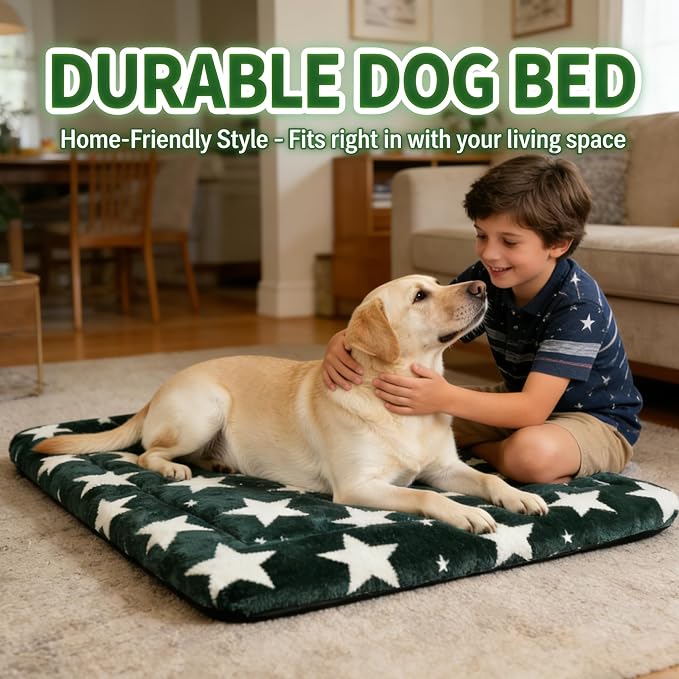 Dog Bed Mat - Reversible Dog Crate Bed Mats, Soft & Breathable Kennel Pad, Durable Crate Bed for Small Medium Large Dogs & Cats