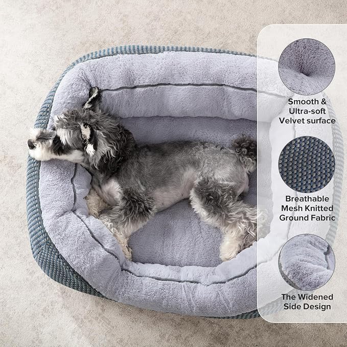 INVENHO Large Dog Beds Large Sized Dog, Washable Orthopedic Warming Soft Sleeping Durable with Anti-Slip Bottom