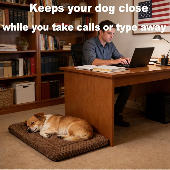 Dog Bed Mat - Reversible Dog Crate Bed Mats, Soft & Breathable Kennel Pad, Durable Crate Bed for Small Medium Large Dogs & Cats